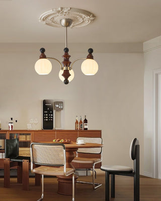 Zosilara Lustre en Bois Traditionnel