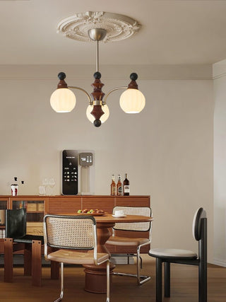 Zosilara Lustre en Bois Traditionnel