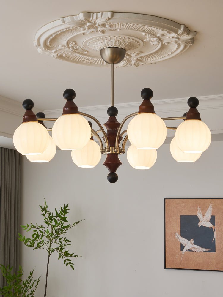 Casalis Lustre en Bois Traditionnel