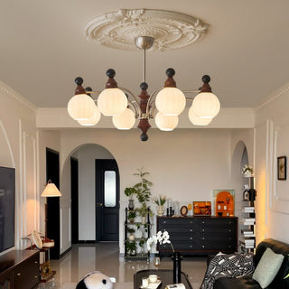 Zosilara Lustre en Bois Traditionnel