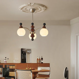 Zosilara Lustre en Bois Traditionnel