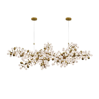 Cithaila Lustre Postmoderne De Luxe En Métal Et Verre