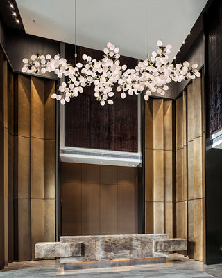 Cithaila Lustre Postmoderne De Luxe En Métal Et Verre