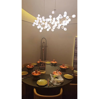 Cithaila Lustre Postmoderne De Luxe En Métal Et Verre