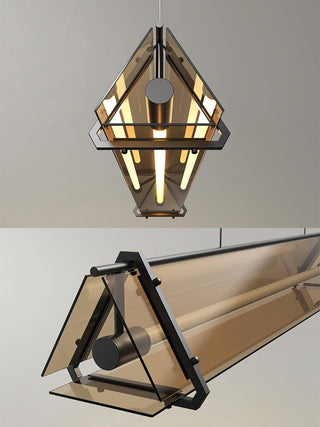 Lunaris Suspension Minimaliste en Verre