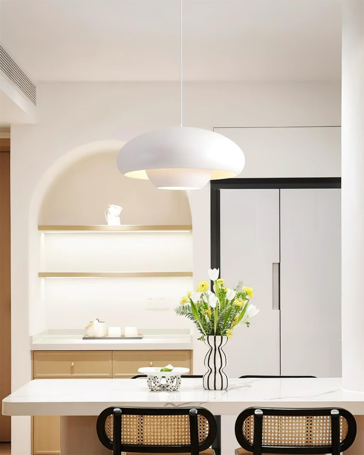 Duvio Black Pendant Light-Neutral Decor