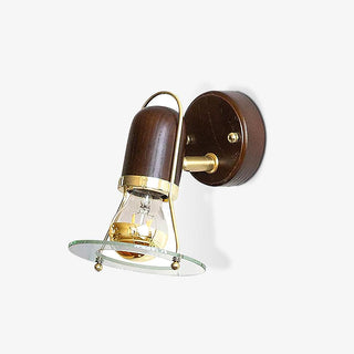Lumace Applique Murale en Bois Rétro