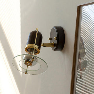 Lumace Applique Murale en Bois Rétro