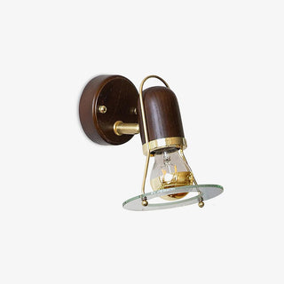 Lumace Applique Murale en Bois Rétro