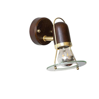 Lumace Applique Murale en Bois Rétro