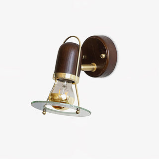 Lumace Applique Murale en Bois Rétro