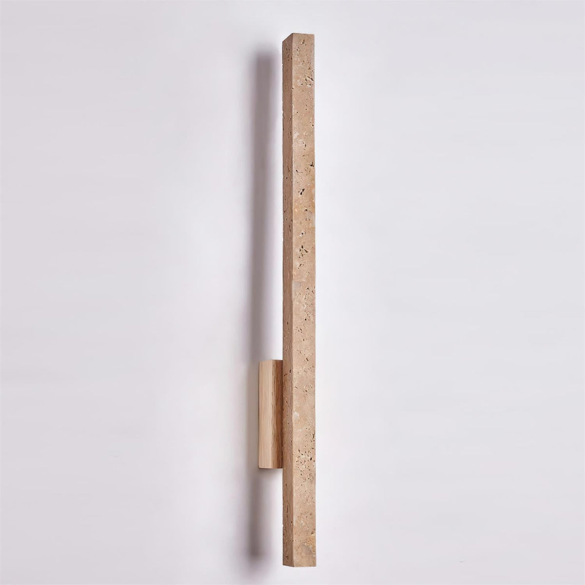 Corvella Wall Lamp Slim Linear Travertine Minimalist-Neutral Decor