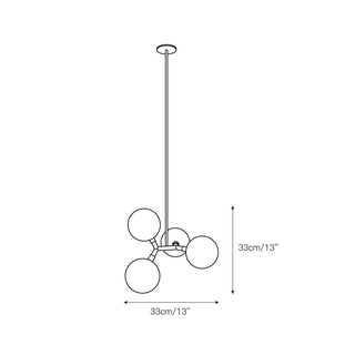 Irina Suspension Laiton Verre Minimaliste Moderne