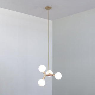 Irina Suspension Laiton Verre Minimaliste Moderne