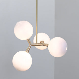 Irina Suspension Laiton Verre Minimaliste Moderne