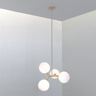 Irina Suspension Laiton Verre Minimaliste Moderne