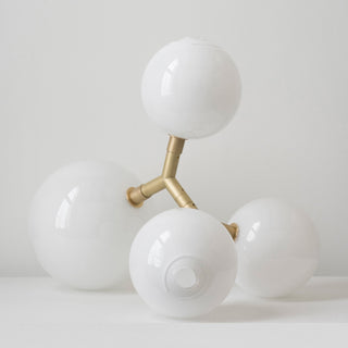 Irina Suspension Laiton Verre Minimaliste Moderne