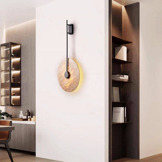Veil Travertine Wall Lamp-Neutral Decor