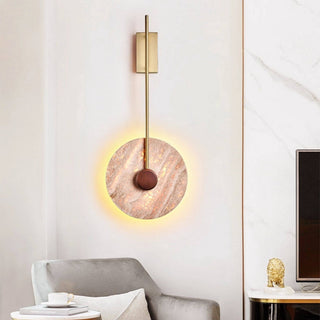 Veil Travertine Wall Lamp-Neutral Decor