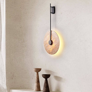 Veil Travertine Wall Lamp-Neutral Decor