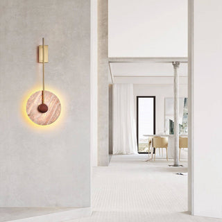 Veil Travertine Wall Lamp-Neutral Decor