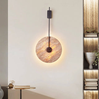 Veil Travertine Wall Lamp-Neutral Decor