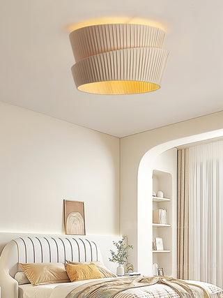 Zethayra Lampe Plafonnier en Tissu Naturel