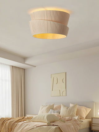 Zethayra Lampe Plafonnier en Tissu Naturel