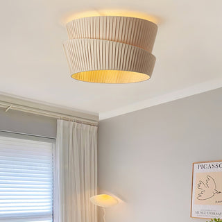 Zethayra Lampe Plafonnier en Tissu Naturel