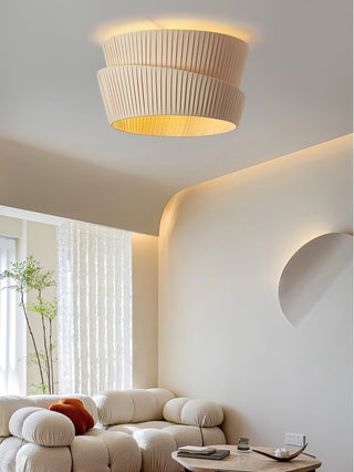 Zethayra Lampe Plafonnier en Tissu Naturel