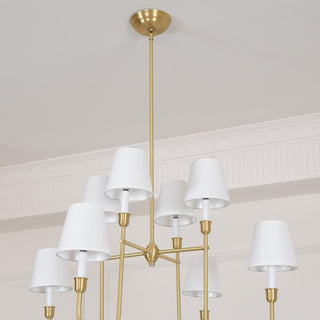 Talia Lustre de Luxe en Laiton et Tissu