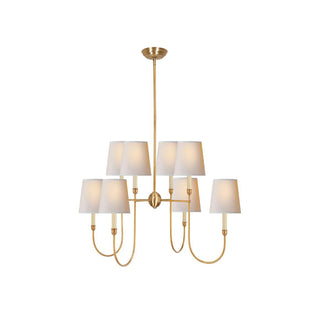Talia Lustre de Luxe en Laiton et Tissu