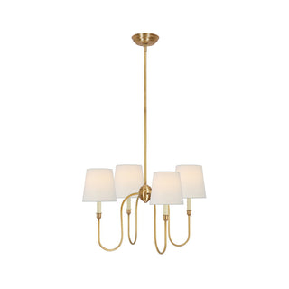 Talia Lustre de Luxe en Laiton et Tissu