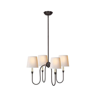 Talia Lustre de Luxe en Laiton et Tissu