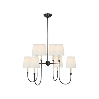 Talia Lustre de Luxe en Laiton et Tissu