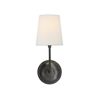 Victor Applique Murale en Bronze Noir et Tissu