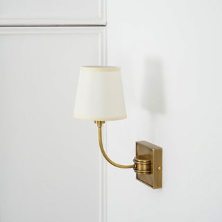 Victor Applique Murale en Bronze Noir et Tissu