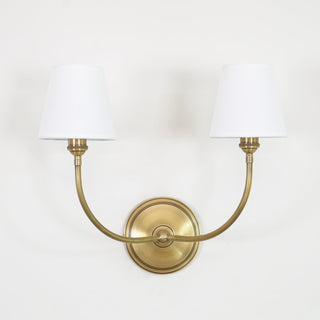 Victor Applique Murale en Bronze Noir et Tissu