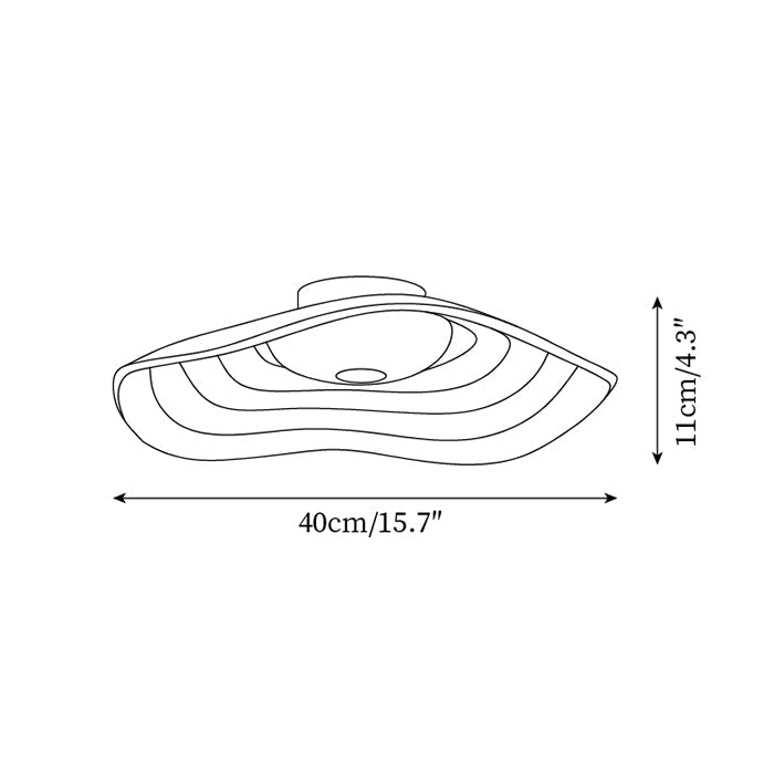 Zeylo Wave Ceiling Lamp-Neutral Decor