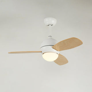 Vevo Plafonnier Ventilateur Minimaliste en Bois Blanc