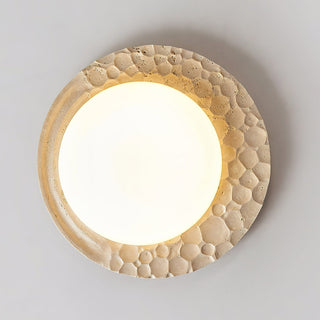 Ivsoris Lumière de Plafond Texturée en Travertin