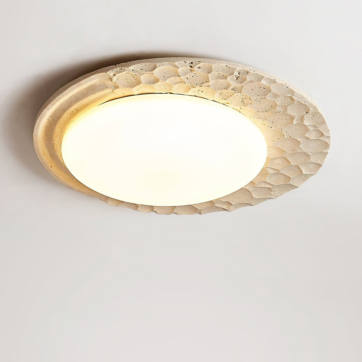 Ivsoris Lumière de Plafond Texturée en Travertin