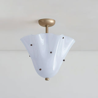 Eldis Lampe Plafond Semi-Encastrée en Verre Murano-Luire