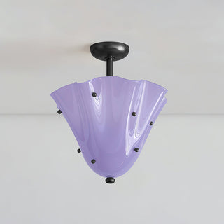 Eldis Lampe Plafond Semi-Encastrée en Verre Murano-Luire