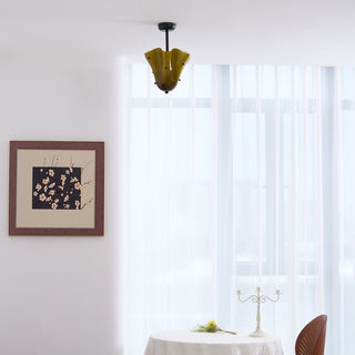 Eldis Lampe Plafond Semi-Encastrée en Verre Murano-Luire