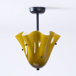 Eldis Lampe Plafond Semi-Encastrée en Verre Murano-Luire