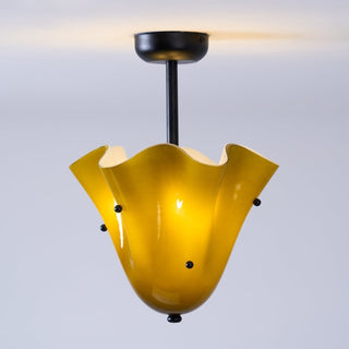 Eldis Lampe Plafond Semi-Encastrée en Verre Murano-Luire