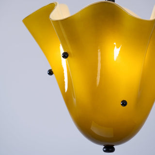 Eldis Lampe Plafond Semi-Encastrée en Verre Murano-Luire
