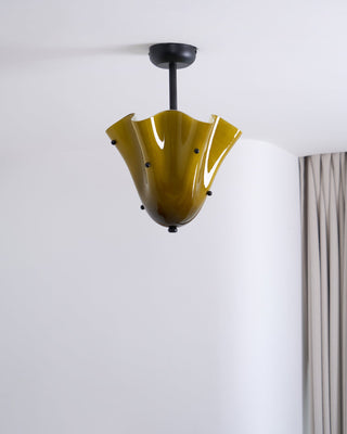 Eldis Lampe Plafond Semi-Encastrée en Verre Murano-Luire