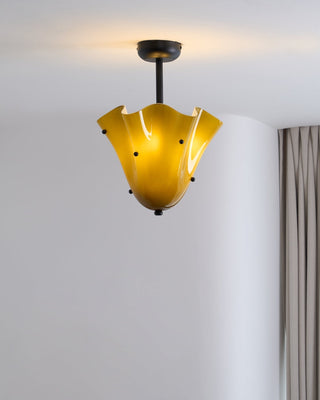 Eldis Lampe Plafond Semi-Encastrée en Verre Murano-Luire